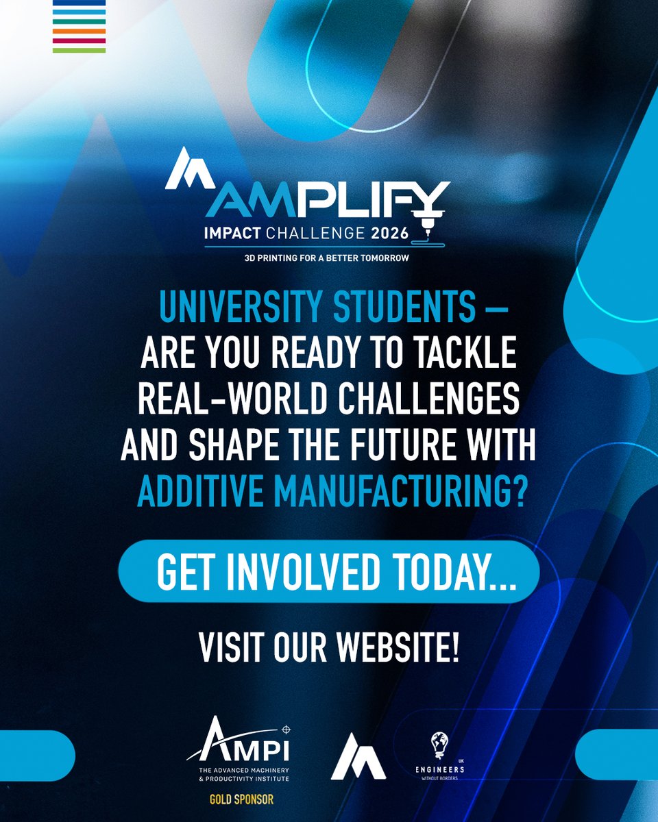 We're excited to announce AMPI as the Gold Sponsor of the AMplify Impact Challenge! 🌟 

AMPI is a leader in additive manufacturing solutions, helping businesses design, produce and optimise high-performance components across industries.

See you at MACH 2026. 🙌
