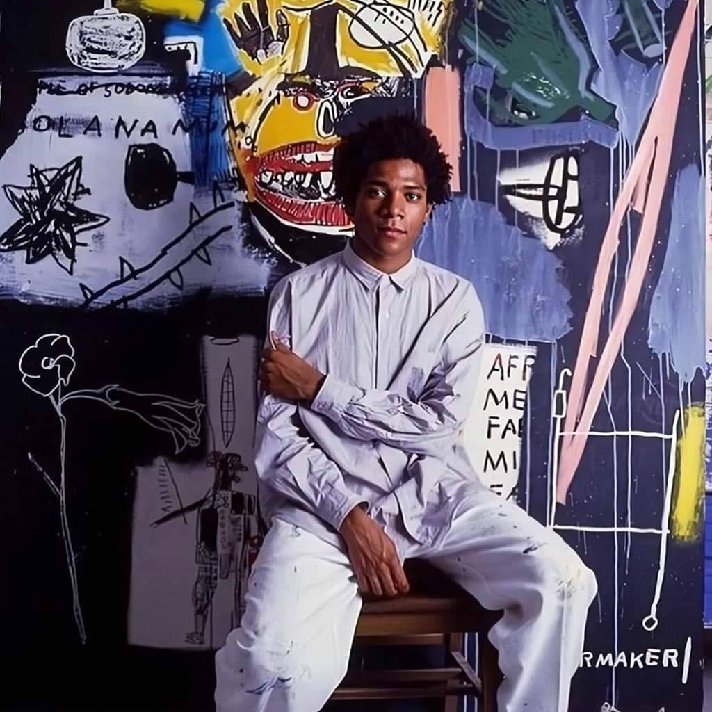 BlkHistStudies's tweet image. Jean-Michel Basquiat would have been 65 years old today on 22 December. Jean‑Michel Basquiat.
(22 December 1960 – 12 August 1988). Neo-Expressionist painter, poet, musician, and graffiti prodigy. ❤️💚🖤