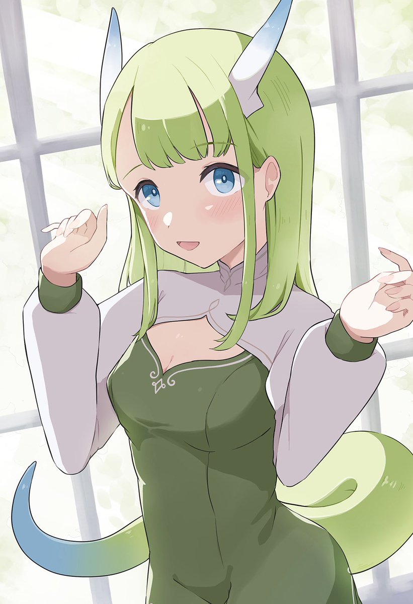 うちのドラゴン娘☀️
#OC 