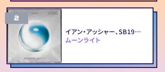 "Moonlight" is up by 1 in the Daily Ranking. Meanwhile, "DAM" remains at #14. Keep dropping requests, A'TIN. 

Moonlight: 
usen.oshireq.com/song/6400330

DAM: 
usen.oshireq.com/song/6527997

<a href="/SB19Official/">SB19 Official</a> #SB19