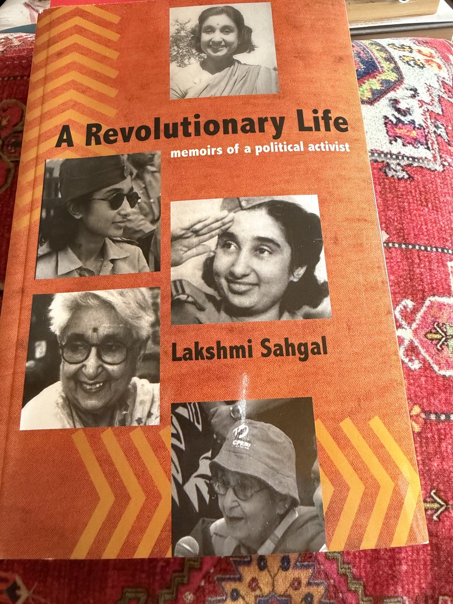 tavleen_singh's tweet image. Reading this fascinating book by the leader of the women’s regiment in the Indian National Army. An interesting anecdote reveals that Netaji was against Vande Matram being the national anthem. His reason: it could upset Muslims.