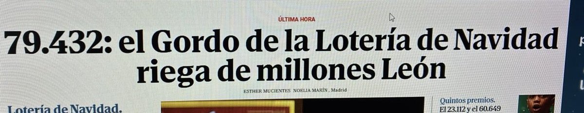 Parece ser que el gordo se ha vendido totalmente en Rio Shopping.