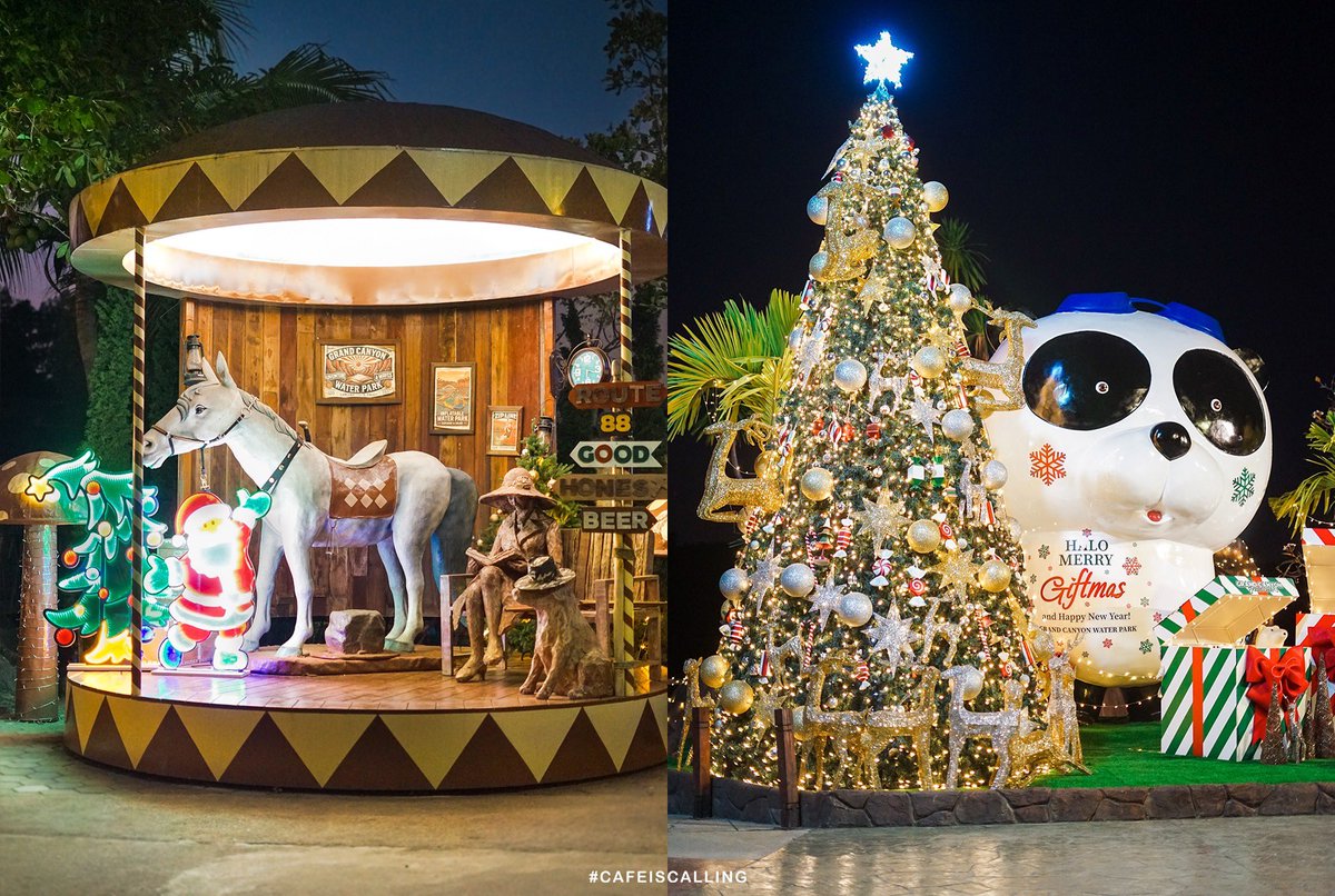 🎅✨เทศกาลแห่งความสุขที่ทุกคนรอคอยกลับมาแล้ว Halo Merry Giftmas 2025 Grand Canyon Water Park  💦🎁 ส่งท้ายปีแบบ Festive สุดอบอุ่น กับบรรยากาศคริสต์มาสที่ตกแต่งจัดเต็มทั่วทั้งสวนน้ำ📸 มุมถ่ายรูปเพียบ แสงไฟสวย ๆ ถ่ายรูปได้ทุกมุม คริสต์มาสปีนี้…ห้ามพลาด #รีวิวเชียงใหม่ <a href="/aroii/">@aroii บอกต่อ</a>
