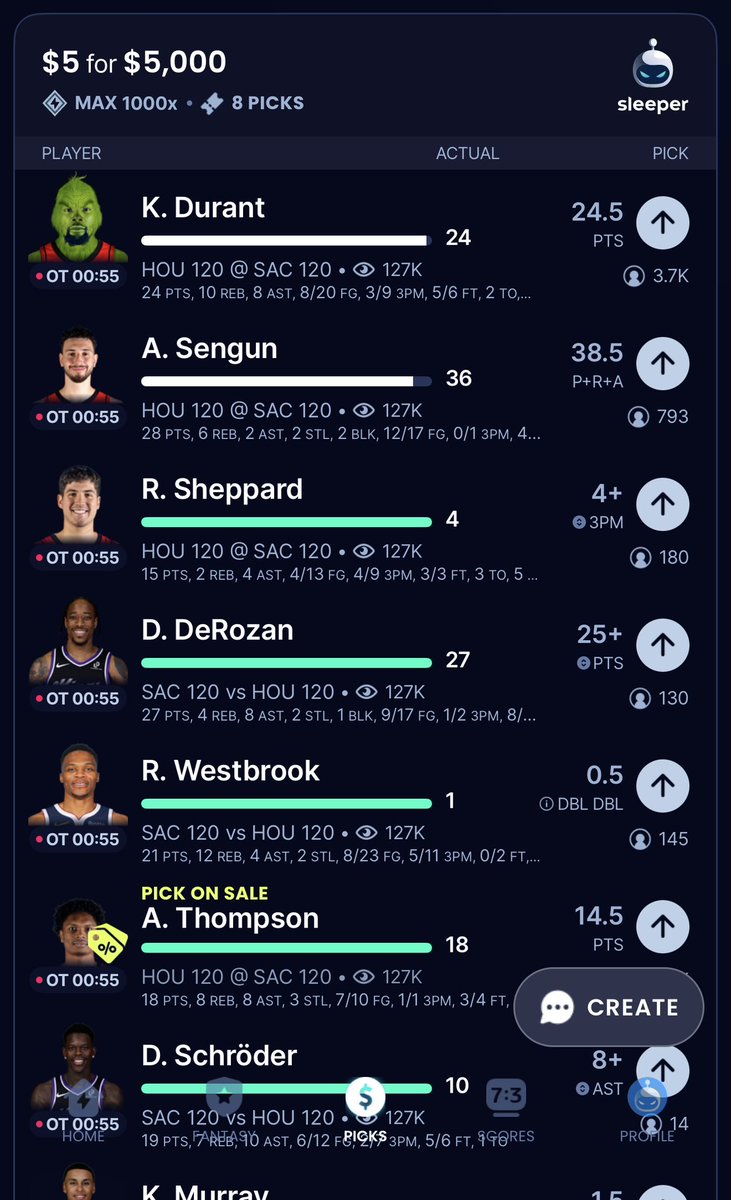 PacksPick's tweet photo. Thought this was guaranteed with OT😭😭😭 Sengun and Durant took the backseat for Amen and Jabari https://t.co/SFunwwCgzf