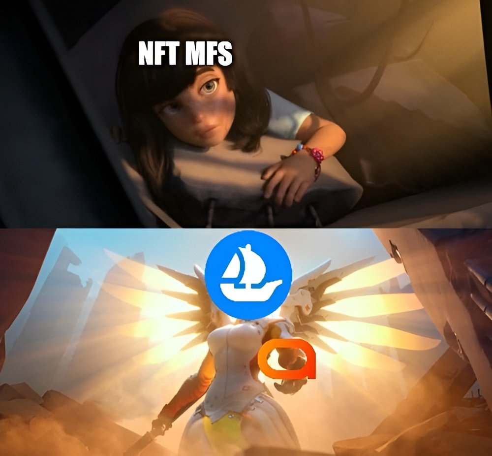 Q1 might be the start of NFT SZN: - @VitalikButerin changed his pfp to a  milady - Blue Chips rebounding 10-20% - @candylabs dropping official $NUB  NFTs - @spaace_io & @opensea TGE - $