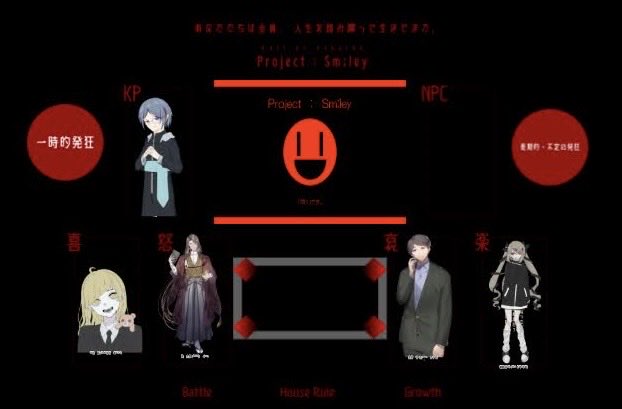 Spr1ng0830's tweet photo. CoC6th 
希望日記 様作「Project : Sm;ley」

KP（敬称略
真相を追うもの@Torino_379

PC/PL（敬称略
立花　葵/はきまり@hakimarizoya
聖　瑠衣/ミョソてぃす@myosotis_trpg
被眩　芽々/なる@0208Rain
ENDおはようございます､世界の適合者様

向井　守/Spr1ng
ENDおはようございます､世界の適合者様 https://t.co/Lv5ccbDZes