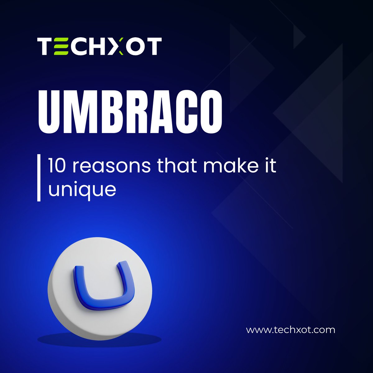 Why Umbraco stands out 
The Friendly CMS — open-source, .NET-based &amp; built for speed.
- No lock-in
- Editor + dev friendly
- Headless &amp; API-first
- Azure-ready
- Enterprise power, no enterprise pricing

Umbraco 17 is here 
Upgrade with #Techxot 
#Umbraco #Umbraco17 #HeadlessCMS