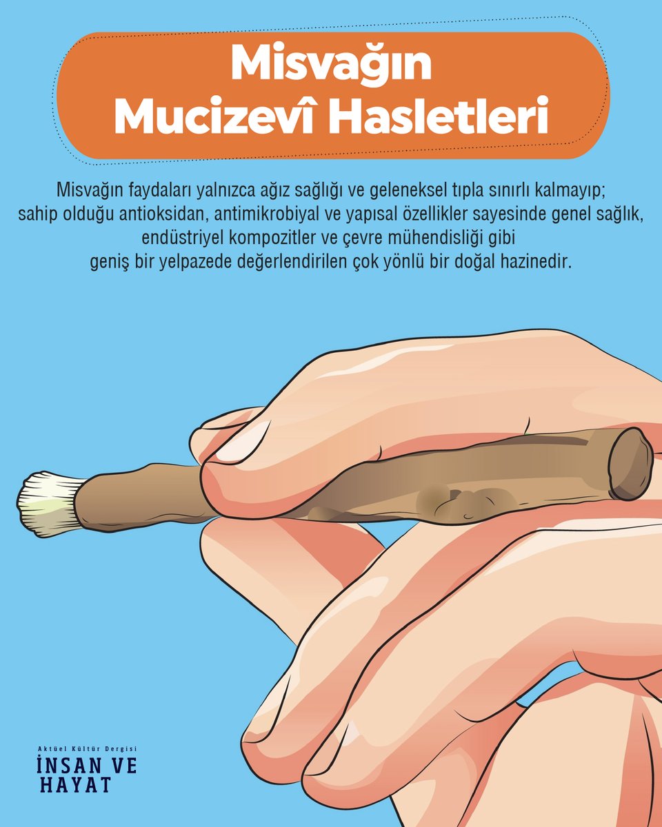 📖 İnsan ve Hayat dergisi Aralık sayısında "Misvağın Mucizevî Hasletleri" başlığıyla yapılan derinlemesine analizi kaçırmayın!

📚 Bol istifadeli ve keyifli okumalar dileriz. 😊