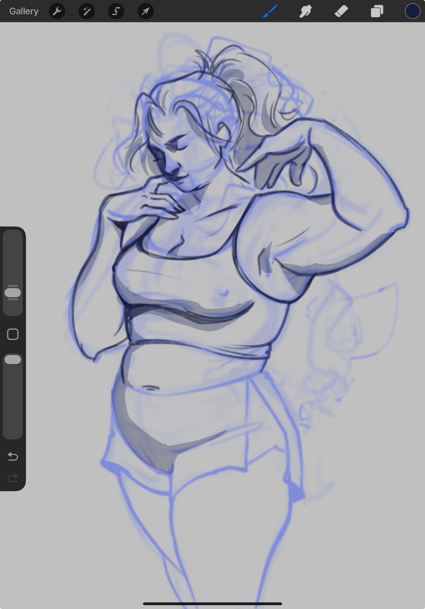 oliveflesh's tweet image. A sketch of corona I’m not sure ill finish #tlt #coronabeth