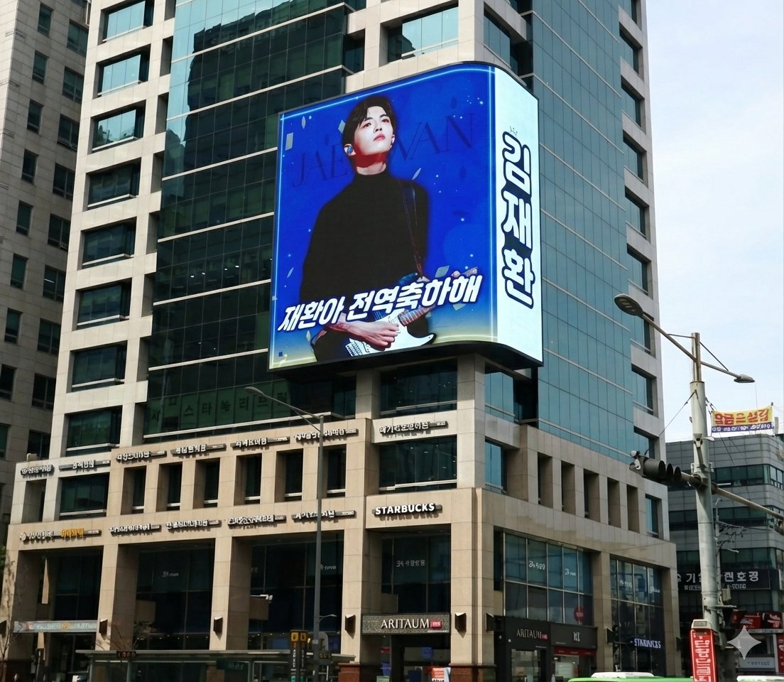 🎉 #김재환 전역축하 옥외광고 송출🎉

📍광고일자: 12/31 06시~24시(100회 이상 송출)
📍위치: 홍대입구역 2번 출구 상진빌딩 
    (광고는 8번 출구에서 잘보이며 자세한 위치는 이미지 참조 요망)

🎁 광고 이미지는 최애돌 배너팀 "so cute"님이 도움 주셨습니다

#김재환 #KIMJAEHWAN