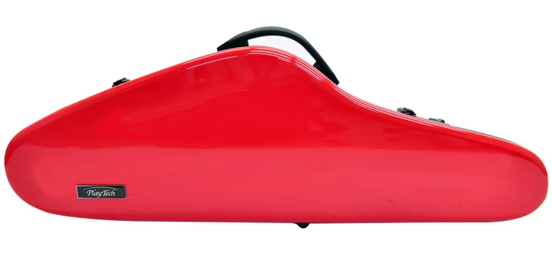 バイオリンケース 赤 ストラップ付き　3/4 🎅大幅値下げ市🎄／ 4/4フルサイズ・バイオリン用の軽量樹脂製ハード