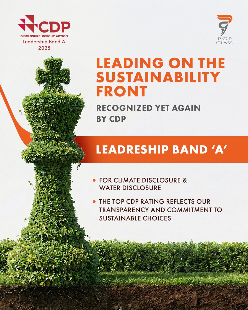 Proud to be recognized once again with a CDP ‘A Band’ rating, affirming our leadership in climate action, water stewardship, and sustainable glass packaging on a global stage.