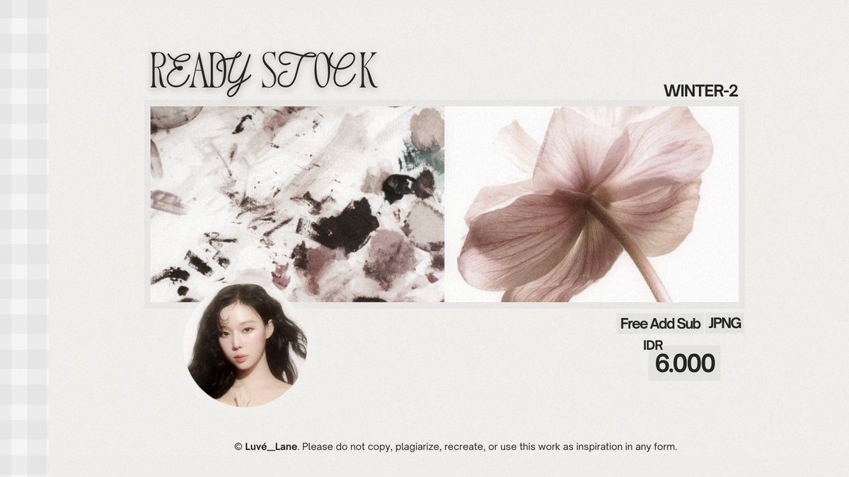 withinluve's tweet image. Help repost? Thank you! 🤍 

Ready to be yours — 6 layout featuring Winter. Priced at IDR 6.000. Free add sub.

DM me if you’re interested. Don’t forget to mention after! &amp;lt;3 #zonauang

(1/2) 🤍