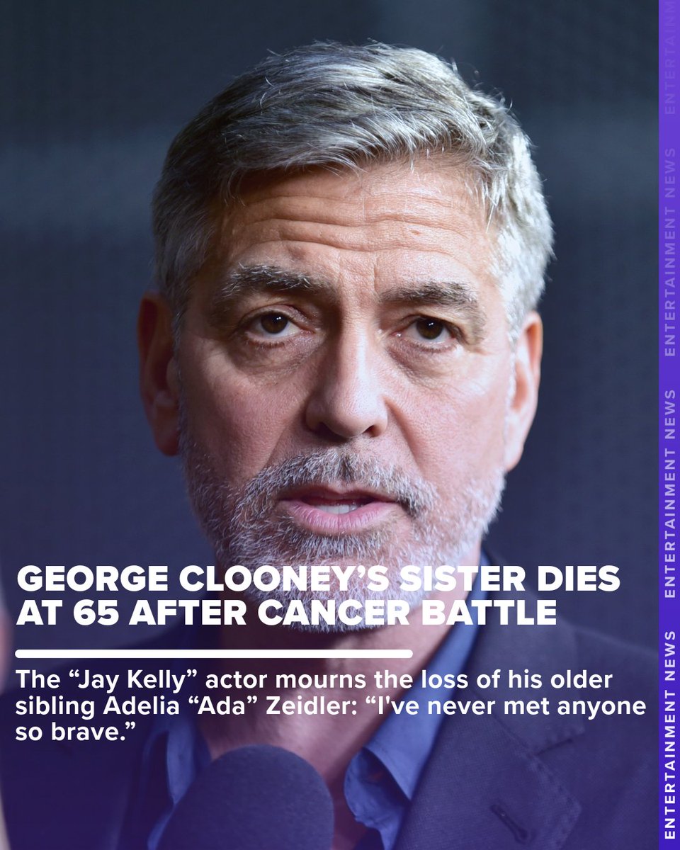 George Clooney has opened up about the devastating loss of his sister Ada., image size:960x1200