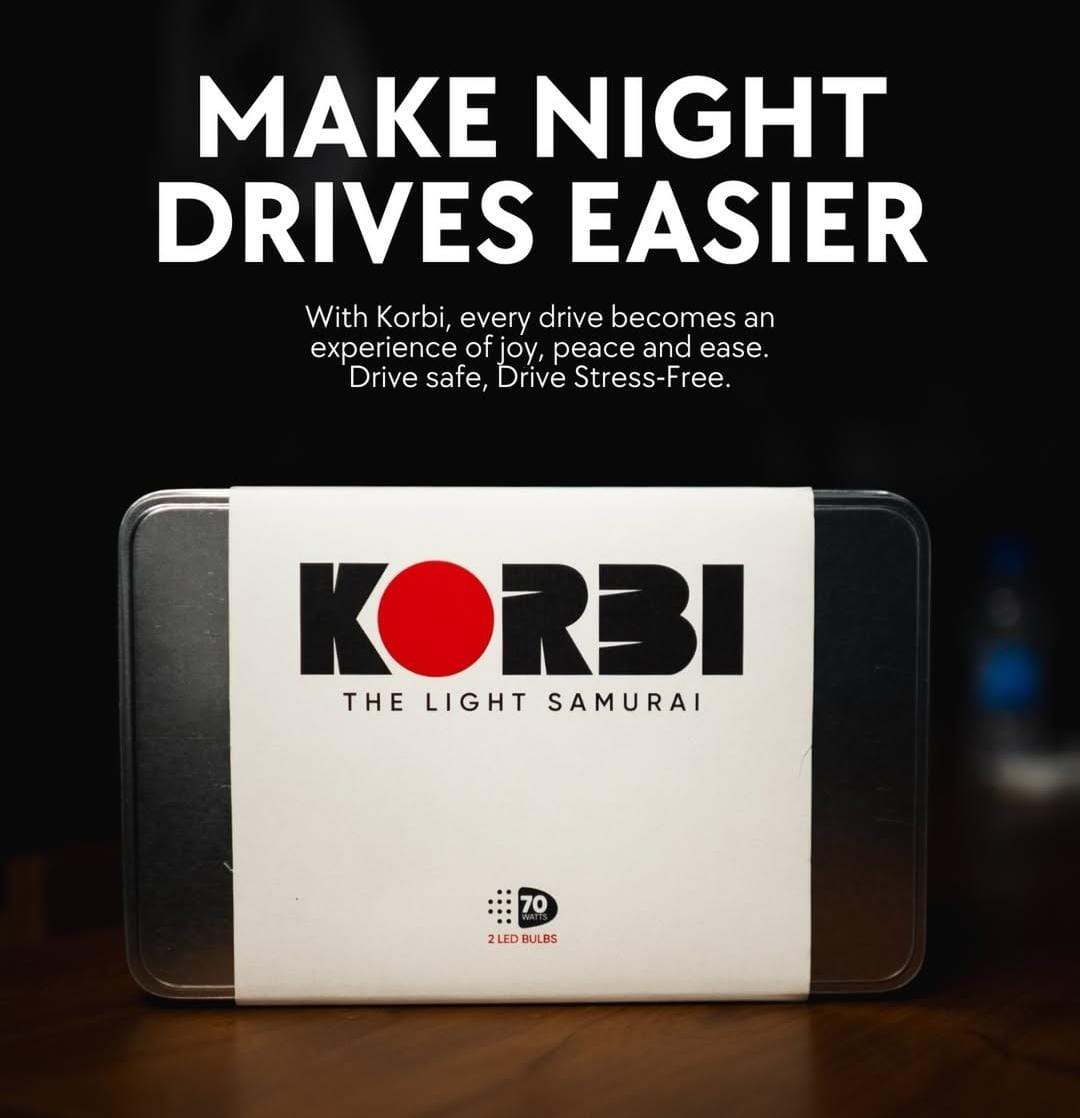 Korbi_headlight's tweet photo. See more. Worry less.
Trust Korbi to light the way. 💡
#Korbi #RoadSafety https://t.co/fYPyGZWIOv