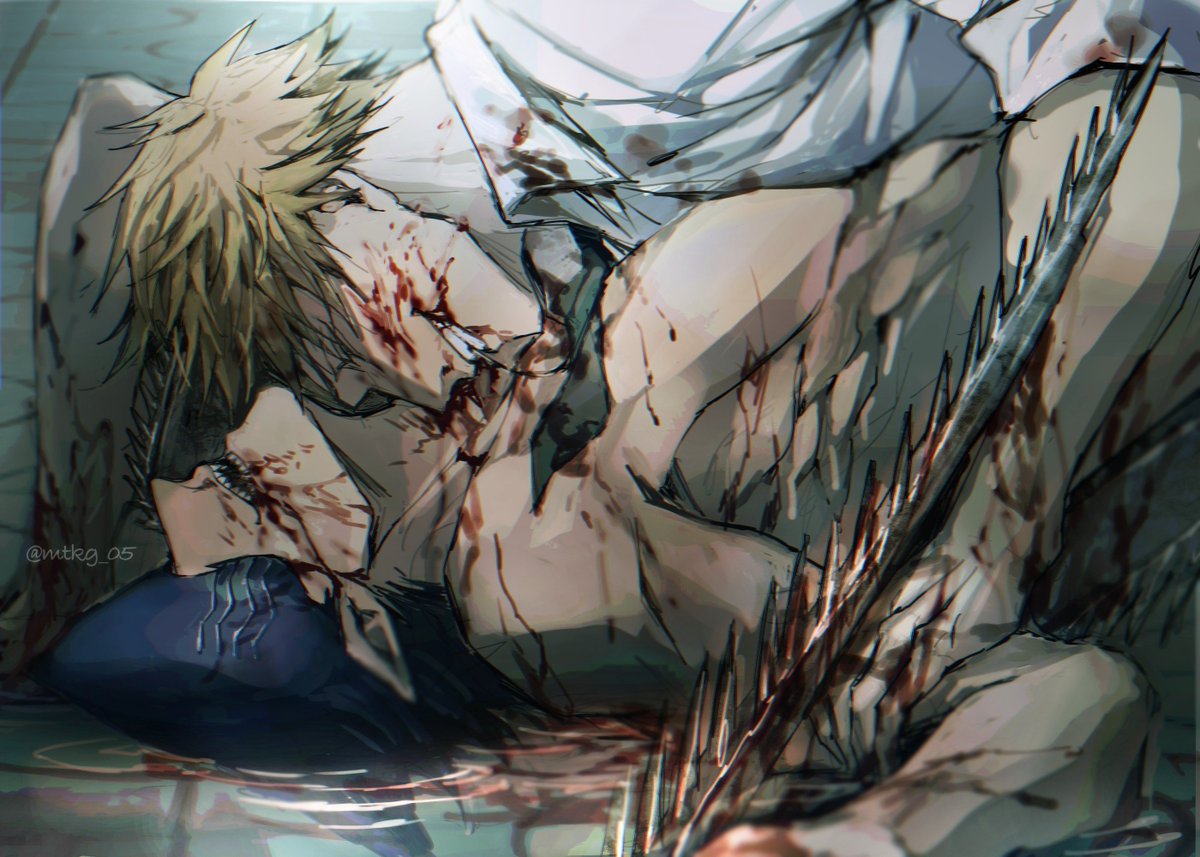 【🪚絵/⚠︎流血注意/ﾃﾞﾝﾋﾞﾑ🪚🦈🩸】
この 溜まる貯まる血みどろを ただ 君に捧げてた