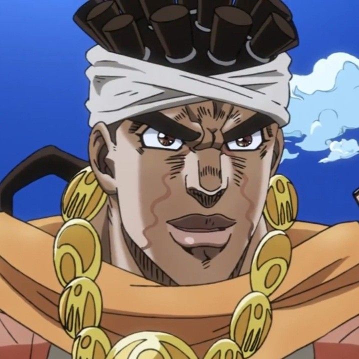 ChateauTeaParty's tweet image. I like how avdol is a bit more visibly rounder than the other crusaders like damn you just naturally have kindness in your heart and eyes
