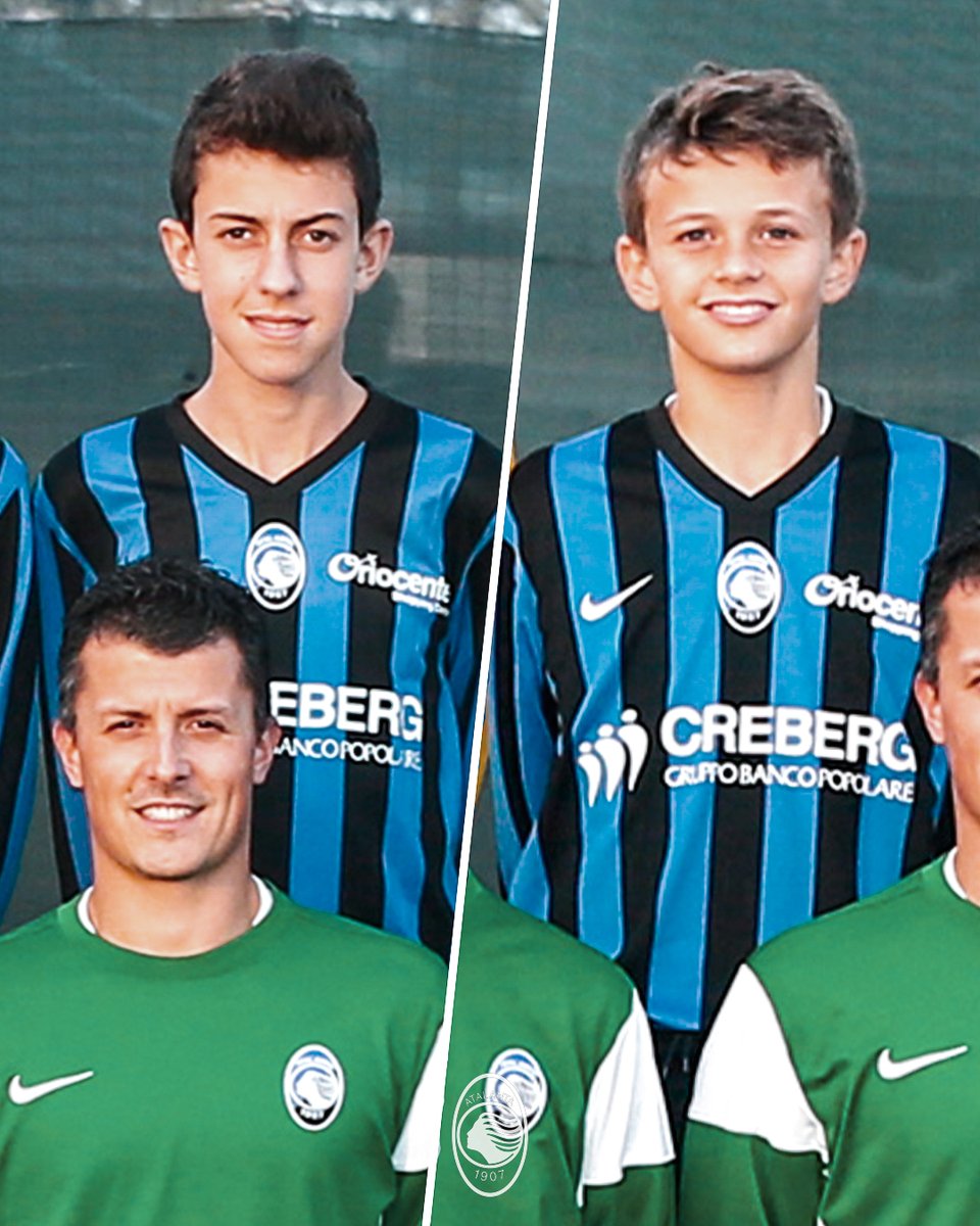 Ne13sl's tweet image. سكالفيني وروجيري في طفولتهم مع اتلانتا