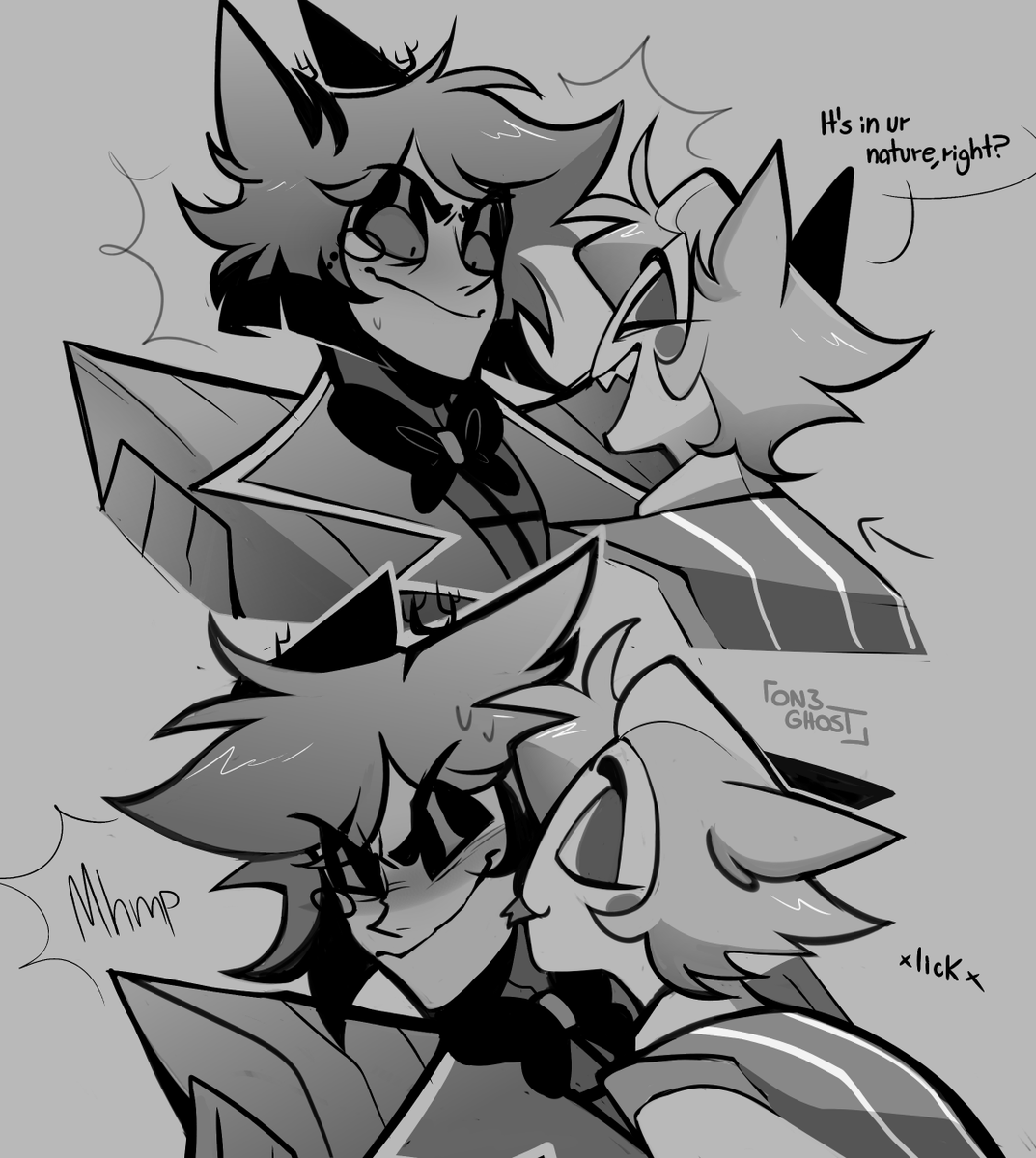 on3_ghost's tweet image. I'M STILL MISSING EVERYTHING 😭
blablabla 
Faline kissing bambi reference for u take it
#radioapple #appleradio #doecifer #HazbinHotel