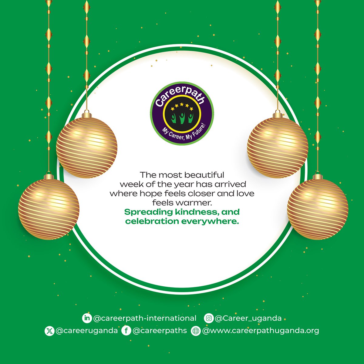 As the most beautiful week of the year unfolds, we pause to celebrate hope, gratitude, and the power of shared kindness 🌟. May this season renew your spirit, strengthen your purpose, and inspire meaningful steps toward a brighter future 🌈✨. 

#SeasonOfHope #ChristmasReflection