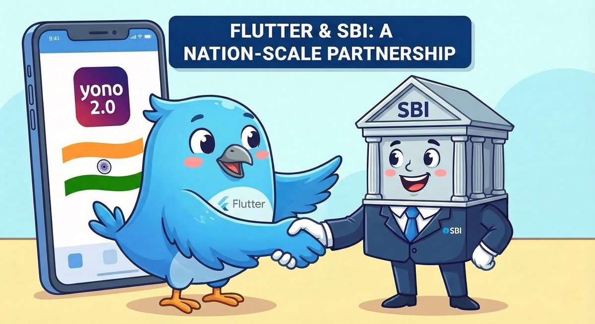FlutterflowDevs's tweet image. @TheOfficialSBI  rebuilding YONO 2.0 with Flutter is a massive win 🇮🇳

From startups to nation-scale banking apps, Flutter has truly arrived.
Big times ahead for @FlutterDev  &amp;amp; @flutterflow  devs 💙

#Flutter #flutterflow #Flutterflowdevs #SBI #Yono #Appdevelopment