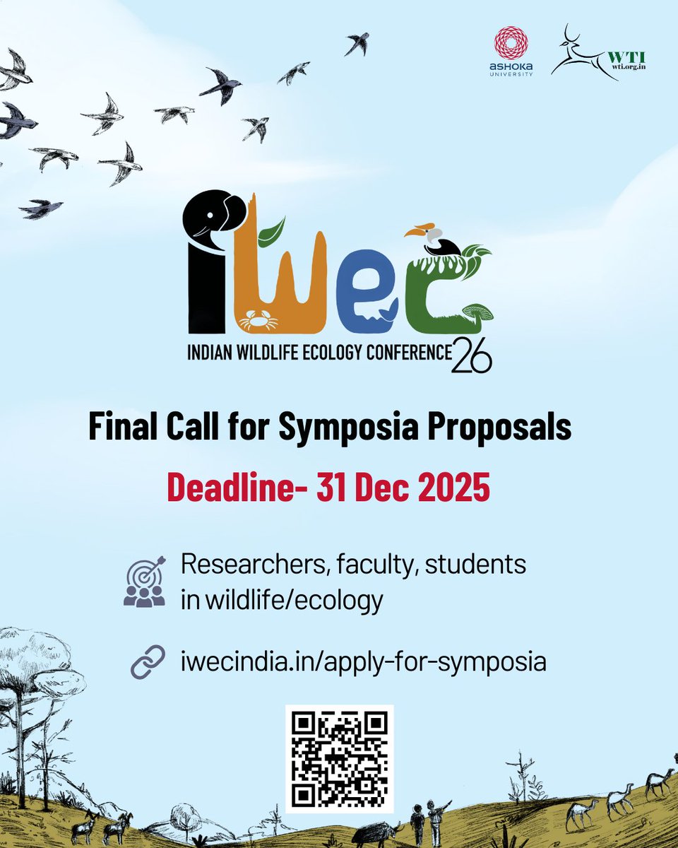 Indian Wildlife Ecology Conference 2026 (IWEC`26) tweet media