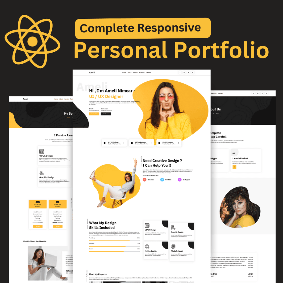 k2infocom's tweet photo. Modern React JS Portfolio Website Template for Developers

https://t.co/1CDUDMYfj1

#ReactJS #PortfolioWebsite #ModernPortfolio #ReactPortfolio #WebDevelopment #ReactProjects #FrontendDeveloper #JavaScript #ResponsiveDesign #PersonalPortfolio #DeveloperPortfolio #WebDesign https://t.co/BnkgnpSj7M