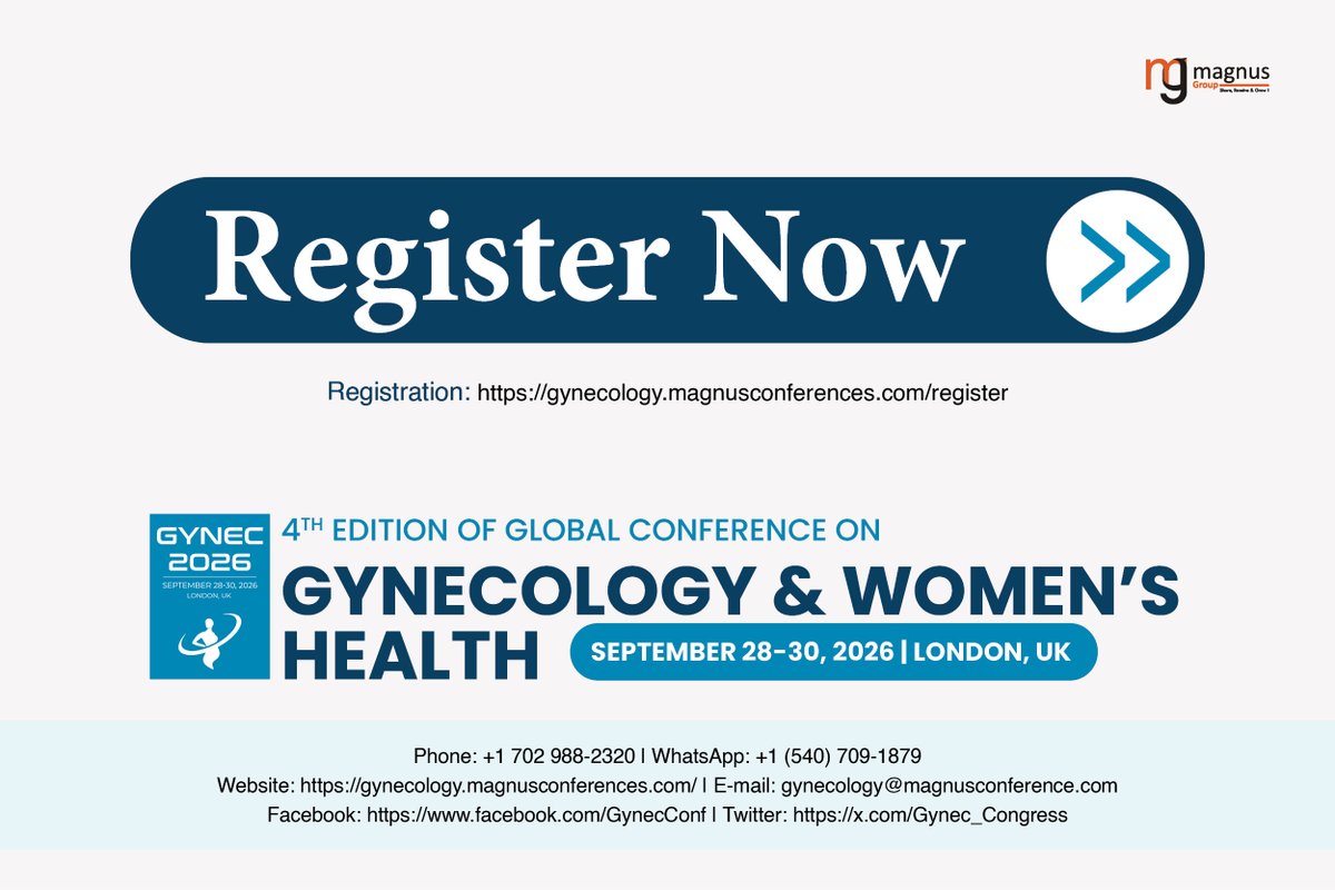 Global Conference on Gynecology & Womens Health tweet media