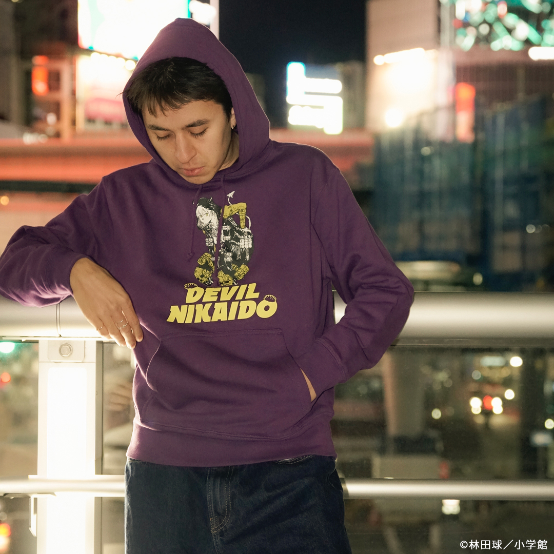 ドロヘドロ】 悪魔化が進行しているニカイドウをプリントしたパーカー