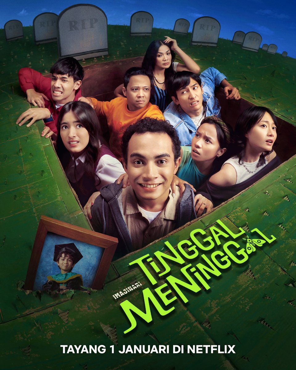 FilmIndoSource's tweet photo. 🚨 BREAKING | Kristo Immanuel’s ‘TINGGAL MENINGGAL’ (‘BETTER OFF DEAD’) will begin streaming on Netflix starting January 1, 2026!

Lead by the peculiarly charming Omara Esteghlal, the Citra-nominated comedy recently won 5 Indonesian Screen Awards at this year’s JAFF. https://t.co/3YRODhT6UW