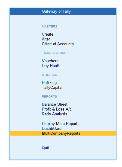 TaxationUpdates's tweet photo. Big Thanks to @nirmal_ghorawat sir for this useful and worthy TDL development for Tally Prime

It Provide Multi Company Report for all Active Company in Single window in Tally Prime, Summary Of Balance Sheet / Profit & Loss Account - for Birds Eye view / Tracking @tallysolutions 

Enter in Company Row to move to Tally Prime Balance Sheet / Profit & Loss Account

Should be Useful for CAs / Accountants to Track Activity in Company ~ Sales, Purchase, Stock etc

TDL Link : https://t.co/O8880m16yl

YouTube : https://t.co/xWJ8jjPC9m