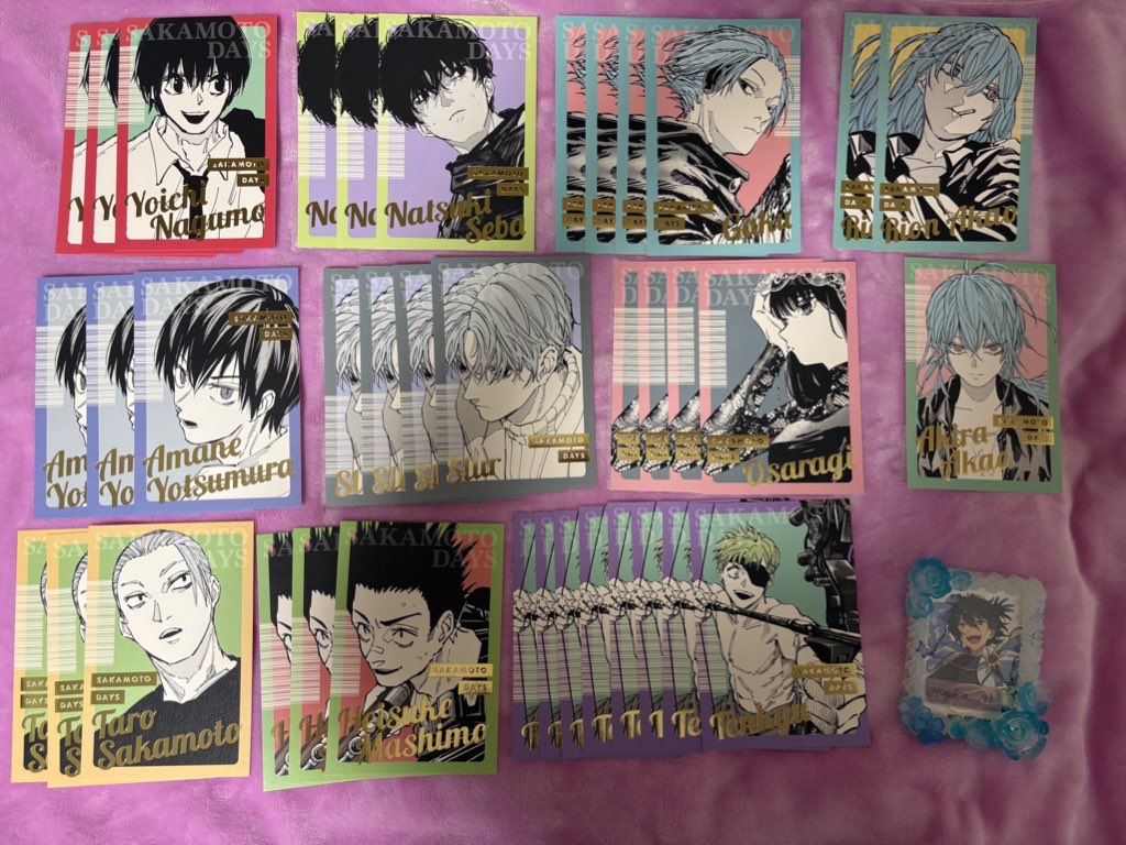 交換】SAKAMOTO DAYS サカモトデイズ サカデイ 箔押しポストカード SAKAMOTO DAYS ジャンプショップ カード 坂本 南雲 平助 リオン
