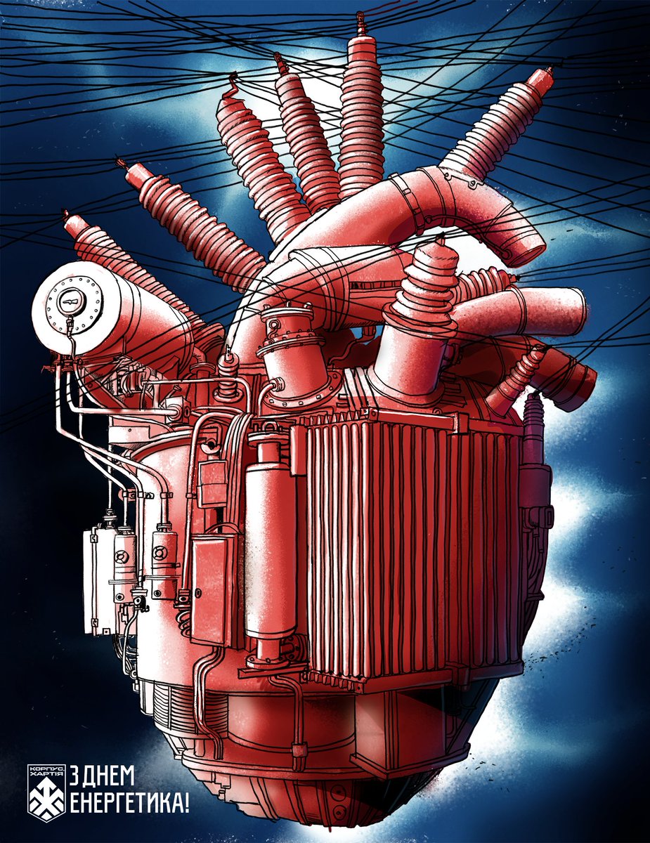 khartiiabrygada's tweet image. Вітаємо з Днем енергетика! Ваша праця неоціненна й незамінна, дякуємо вам за самовіддану працю, що живить і гріє всю Україну!