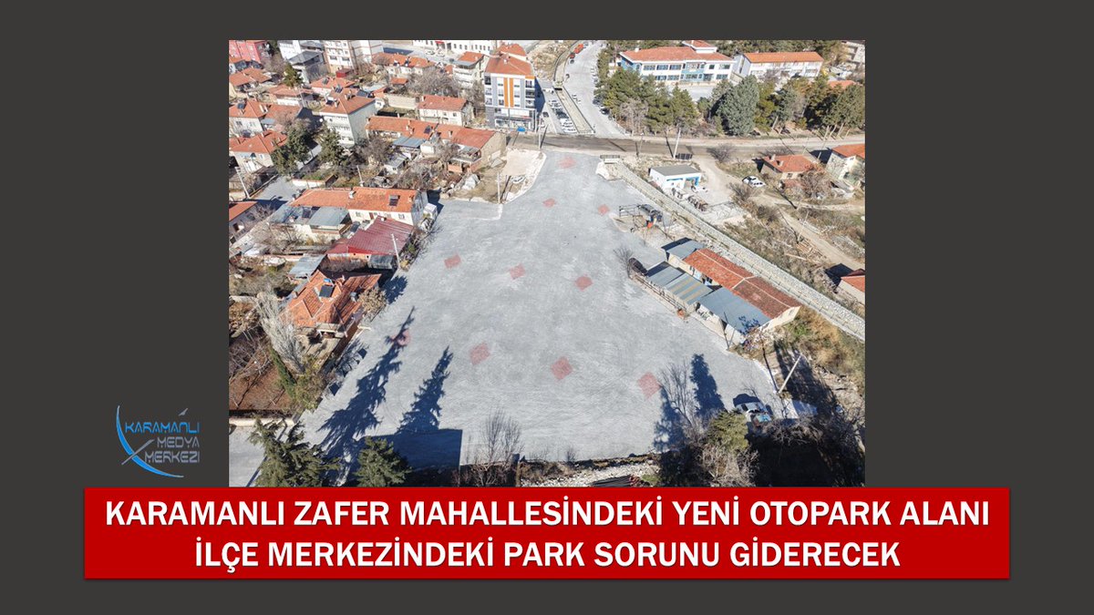 KARAMANLI ZAFER MAHALLESİNDEKİ YENİ OTOPARK ALANI PARK SORUNA ÇARE OLACAK karamanlihaber.com/2025/12/22/kar…