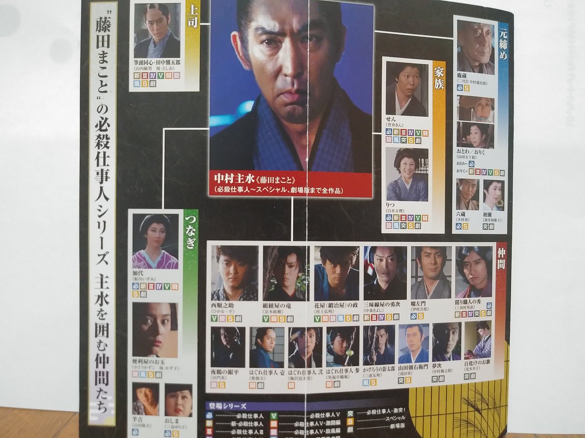 必殺シリーズ デアゴスティーニの「必殺仕事人」のチラシです。10年