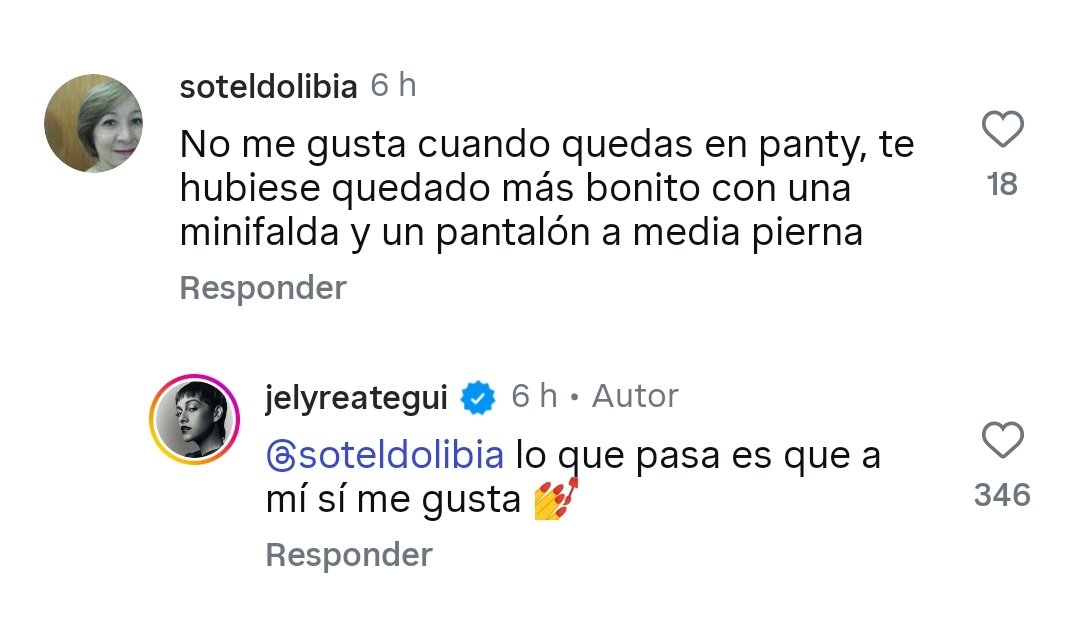 Era responderle, no dejarla seca. 🤣🤣🤣 Jely es bien fría y eso me gusta #YoSoy