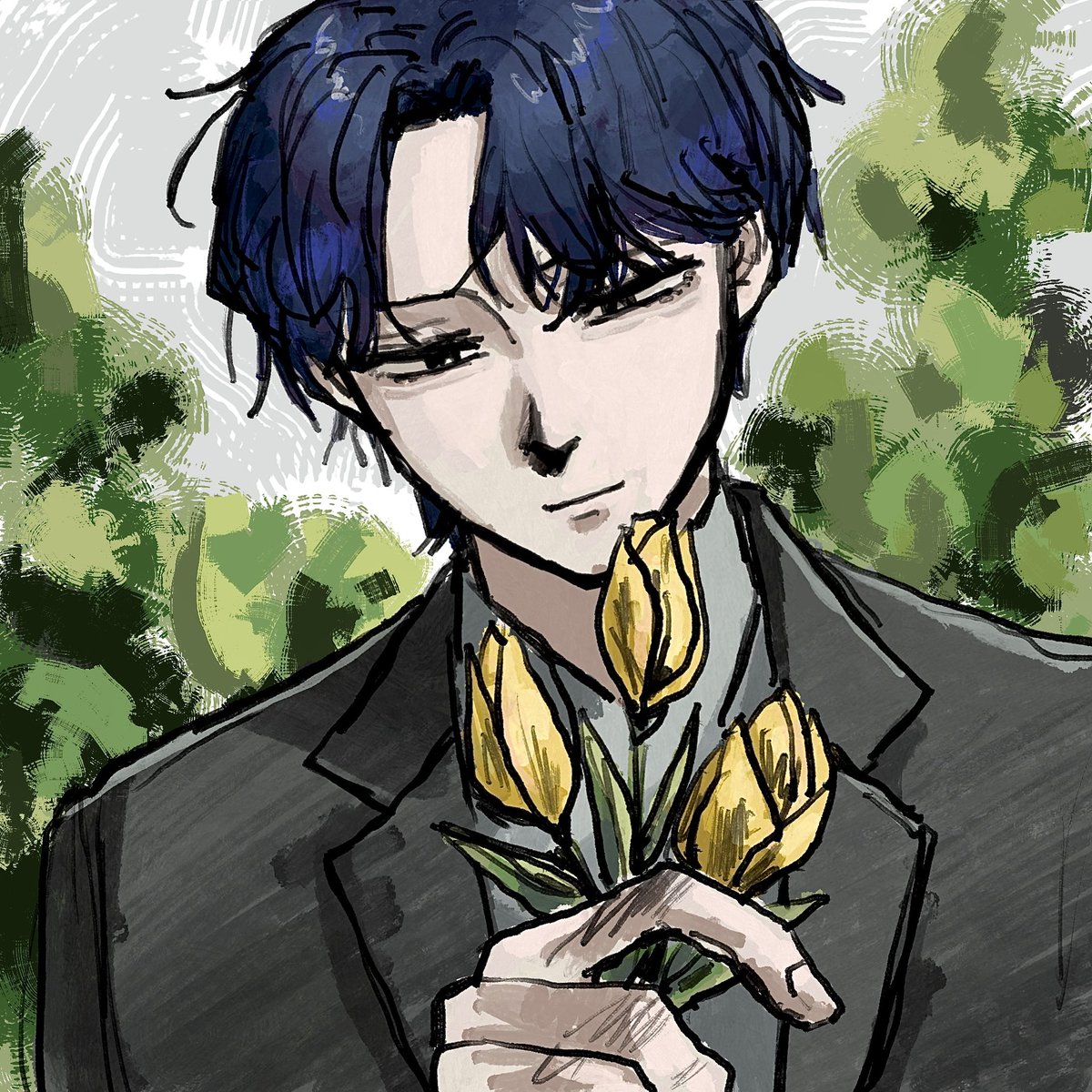 模写⚠️
なんのやつなのかよく分かんないけどこのドフンイケメンすぎる