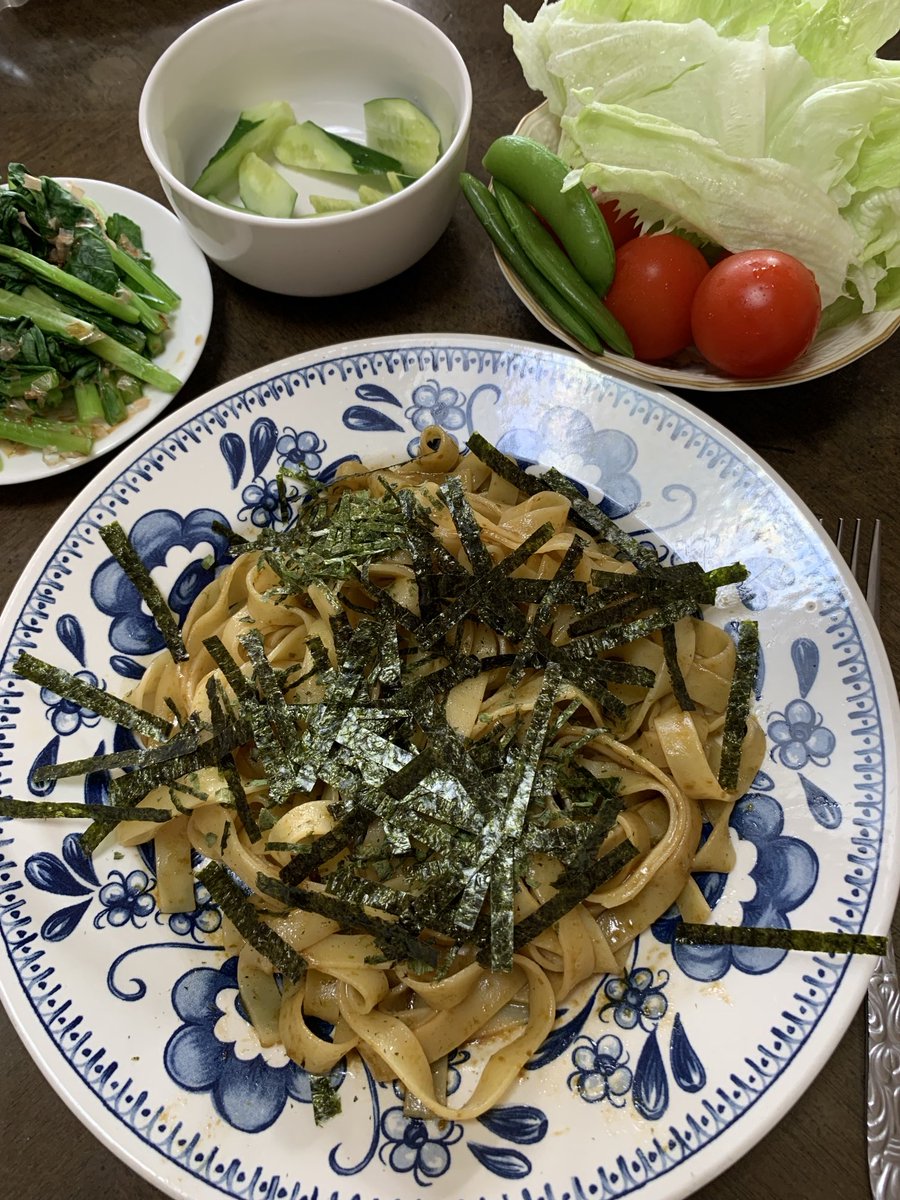 At3hrU's tweet image. #Lunch ,#retort #Pasta #有明海苔のりあごだし仕立て #SB #有明海苔 追加　家麺