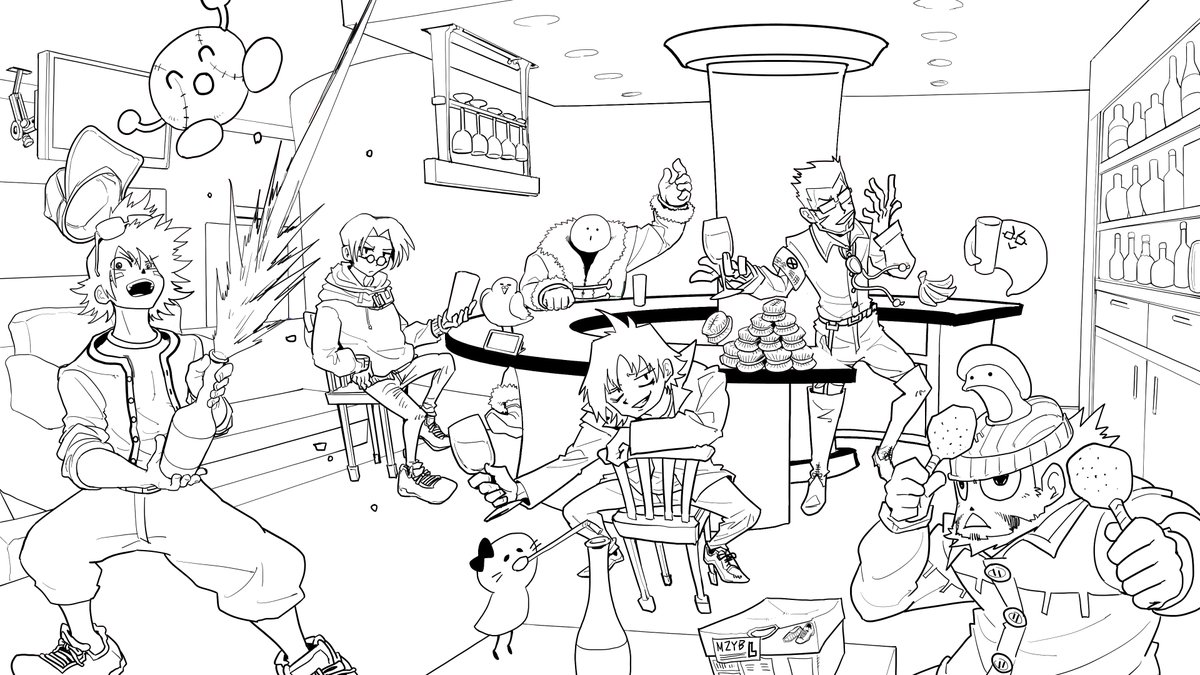 ぬりえ
#まじヤバ忘年会2025