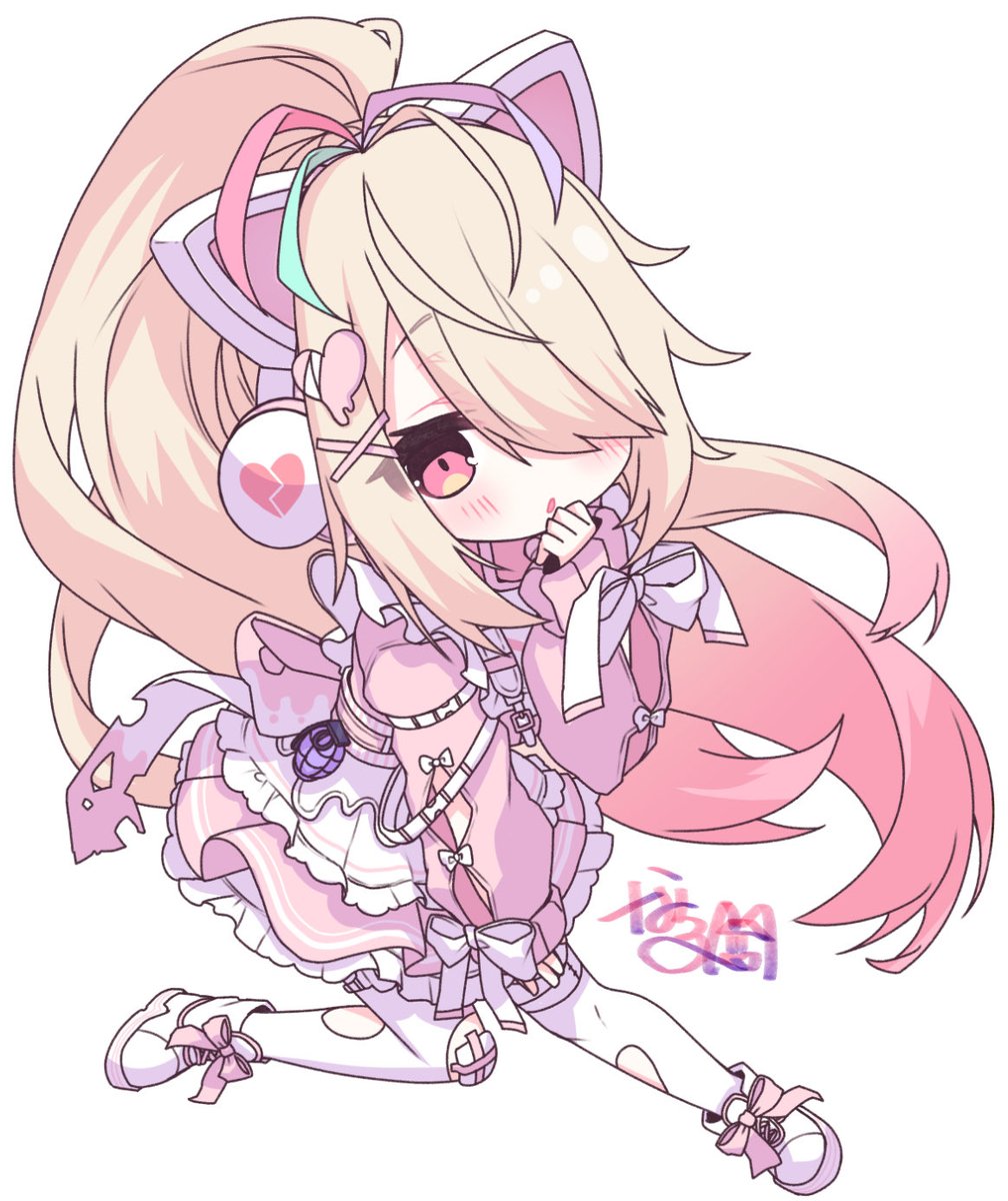 「描かせていただきました #めるぷり #月紫アリア #九楽ライ #ありあづくし #」|なちる@新刊委託中🐾のイラスト