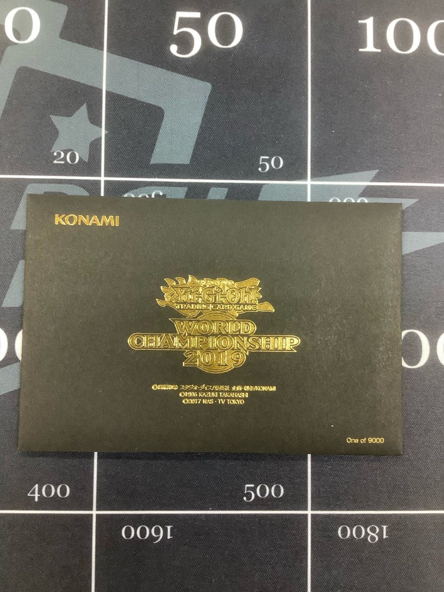 遊戯王　World Championship 2019 入場者特典 遊戯王 入荷情報】 Yu-Gi-Oh! World Championship 2019 来場記念カード