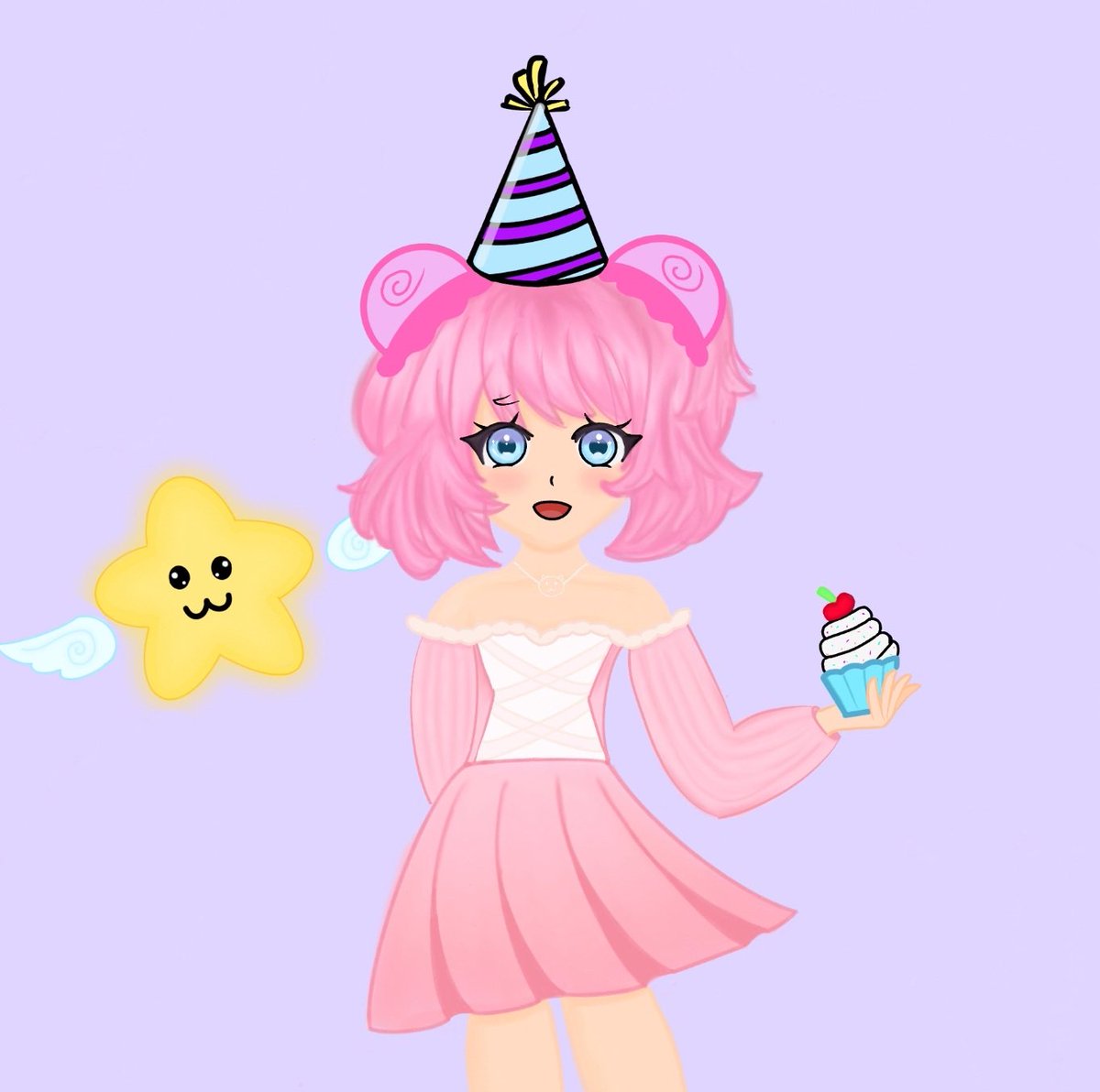 Hoy cumple la hermosura de <a href="/AnielicaYT/">AnielicA🪽</a> y quería darle algo más q un gfx o unas palabras. Es mi primer dibujo digital JAJAJAJA asi que no es la gran cosa x) te amo ani hermosa, contigo encuentro la luz hasta en los momentos más obscuros, te agradezco eternamente por todo ❤️🥹🎉