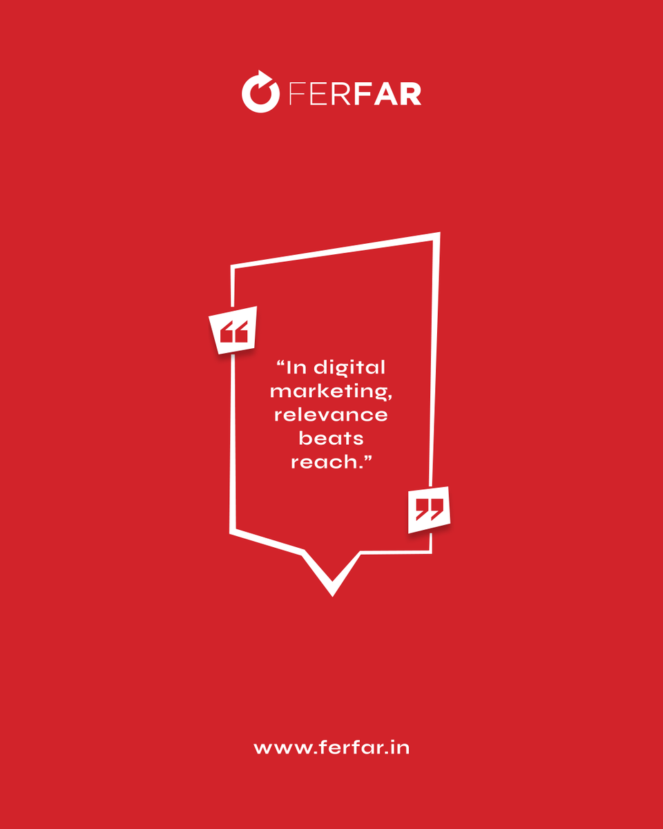 ferfardesign's tweet photo. 10 people who care about your brand are better than 10,000 who scroll past.

Be relevant, not random.

#digitalmarketingquote #mondayquote #mondaymotivation #brand #reach #ferfardesign #creative #design #agency #studio https://t.co/Xp3VdySdCK