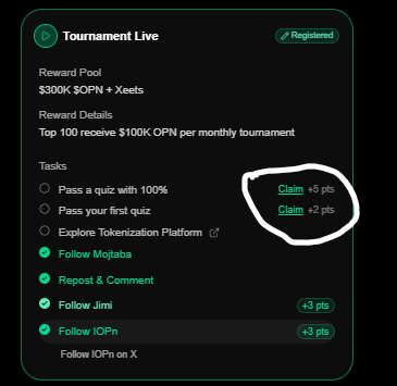 hdnakum's tweet photo. Day 4 and still i can't claim my 7 $XEET points from @IOPn_io even after completing the quest.
Anyone else facing this? @xeetdotai kindly look into it.
๐ฌ Comment
โค๏ธ Like
๐ Repost
#xeetdotai #xeet #infofi #xeeters #iopn #rwa #crypto https://t.co/GSlvaHfUmA