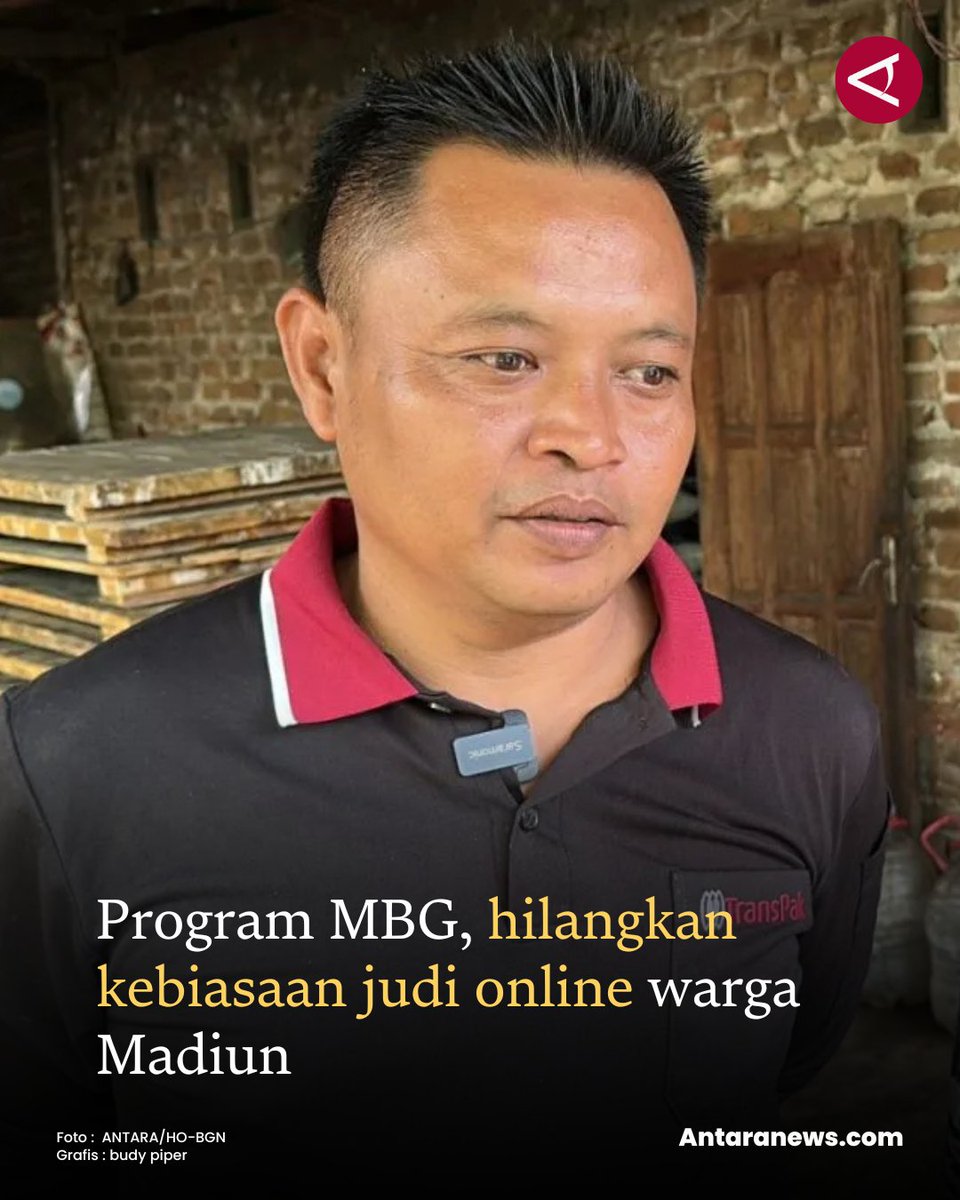 antaranews's tweet image. "Sekarang semua sibuk bekerja. Selain mengurangi pengangguran, kebiasaan judi online juga ikut hilang,” ujar Ana.

#bgn #mbg #judionline #madiun
Baca selengkapnya 
antaranews.com/berita/5316439…