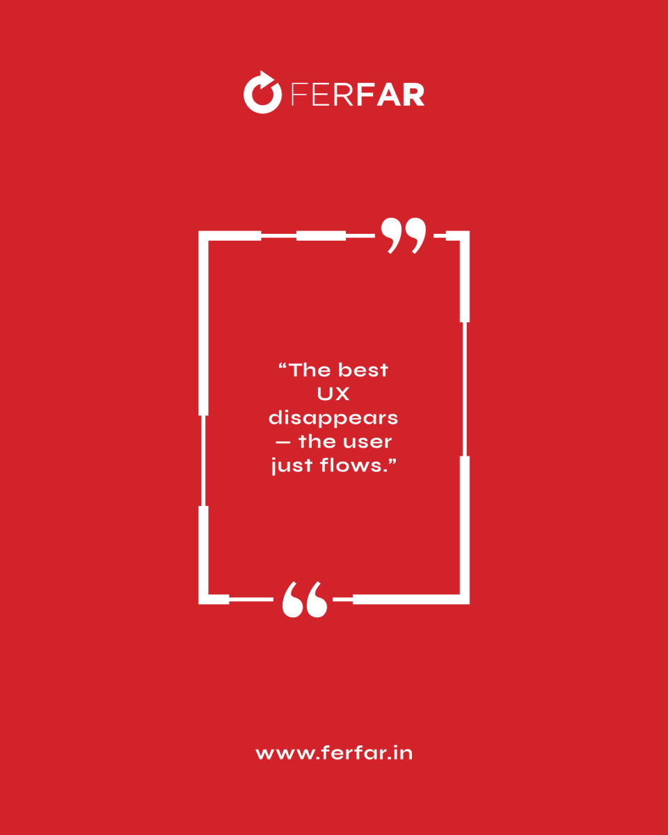 ferfardesign's tweet photo. When the experience feels effortless, the UX has done its job.

Flow > features.

#UXdesignquote #mondayquote #mondaymotivation #flow #features #minimal #ferfardesign #creative #design #agency #studio https://t.co/48tsNtzXnj