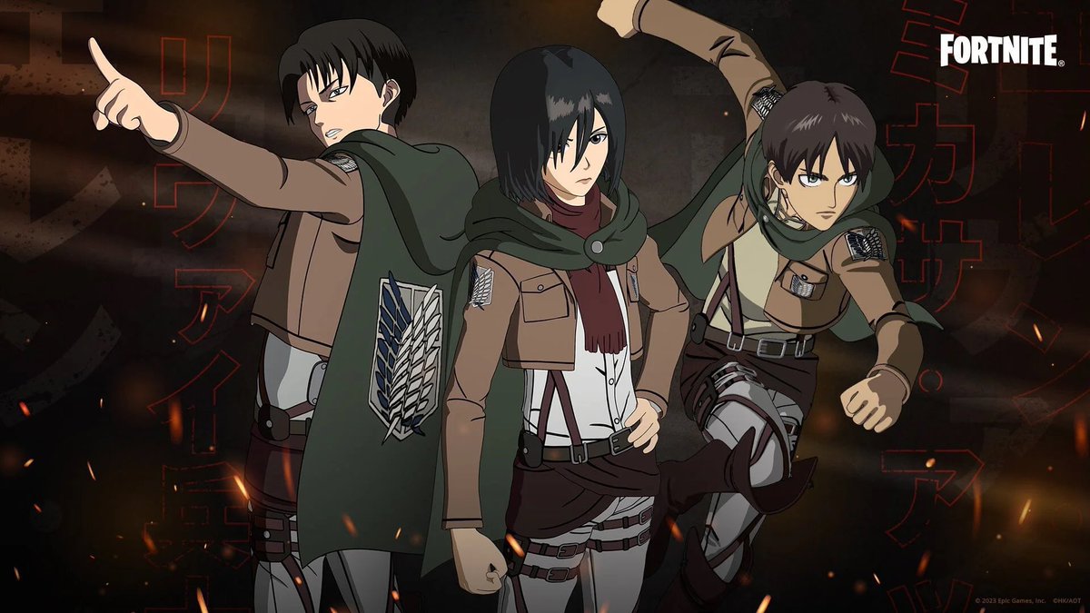 That1CryptoMain's tweet photo. Day 361 of asking Fortnite to bring the Attack on Titan cosmetics back #BringBackAOTtoTheItemShop @FortniteGame @FortniteStatus https://t.co/1aECAQTFK9