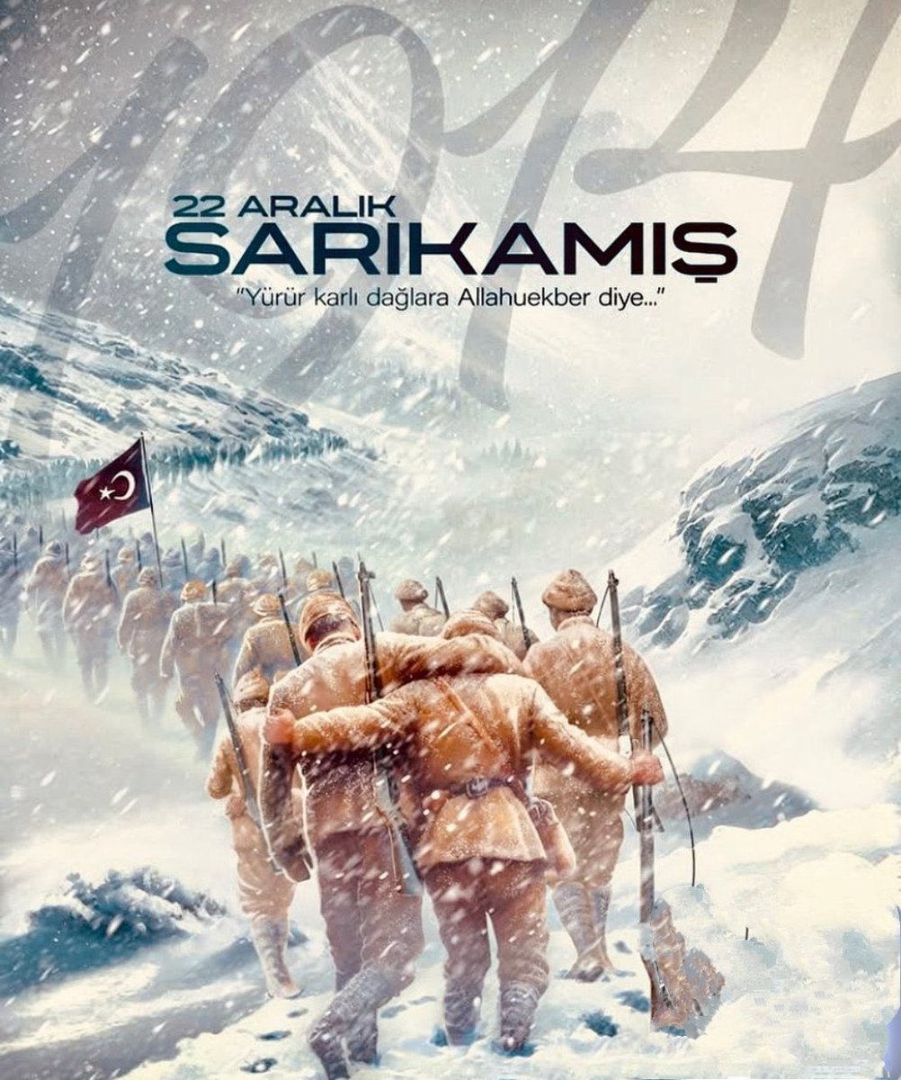 22 Aralık 1914  Sarıkamış Şehitlerimizi, Rahmet, Saygı ve Minnetle anıyoruz. Ruhlarınız şad mekanlarınız Cennet olsun.
#sarıkamıssehitleri