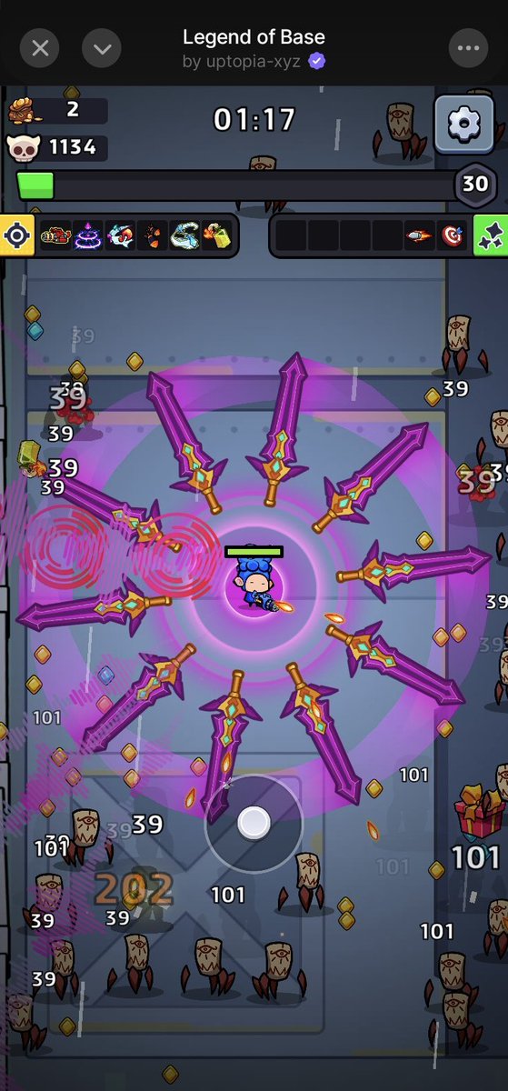 PiusX194023's tweet photo. If you haven’t checked out @Uptopia_xyz Legend of Base yet then you’re missing out on a great game 🎮

Took me two days to build up my inventory and clear waves 1-15 🔥

Gaming on @base is so back 🏆

#Uptopia #LegendsOfBase #Base https://t.co/gYfL32qFaV