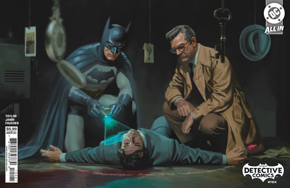 Hans_Karl's tweet photo. This DETECTIVE COMICS issue #1104 variant cover by Greg Smallwood is one of the coolest Bat-Covers of '25 for me. Amazing work! 
#batman #variantcover #detectivecomics #dccomics #readcomicbooks #animationdev #filmdev #gamedev #Indiedev #comicbookpullshop #brucewayne #jimgordon https://t.co/Z1499nTEhN